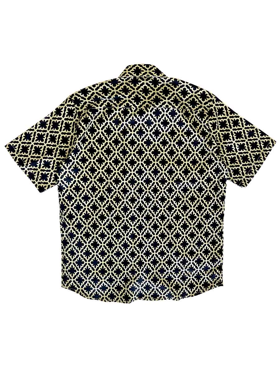 Black Ornamented Cotton shirt