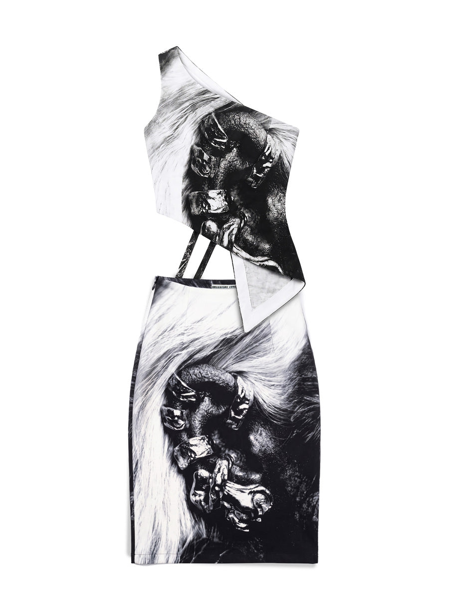 Church Of Loud Music Twill Top & Skirt Set