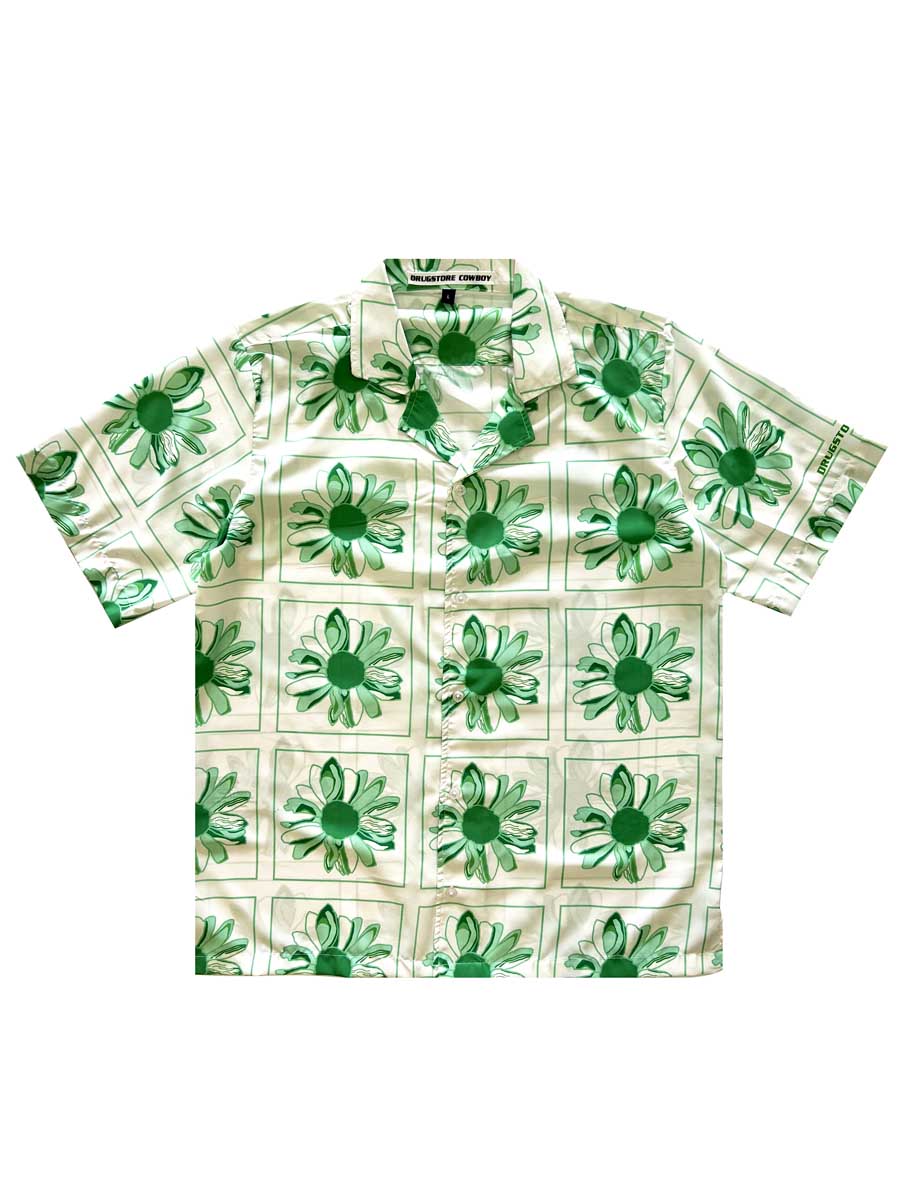 Green Sunflower Shirt- Drugstore Cowboy