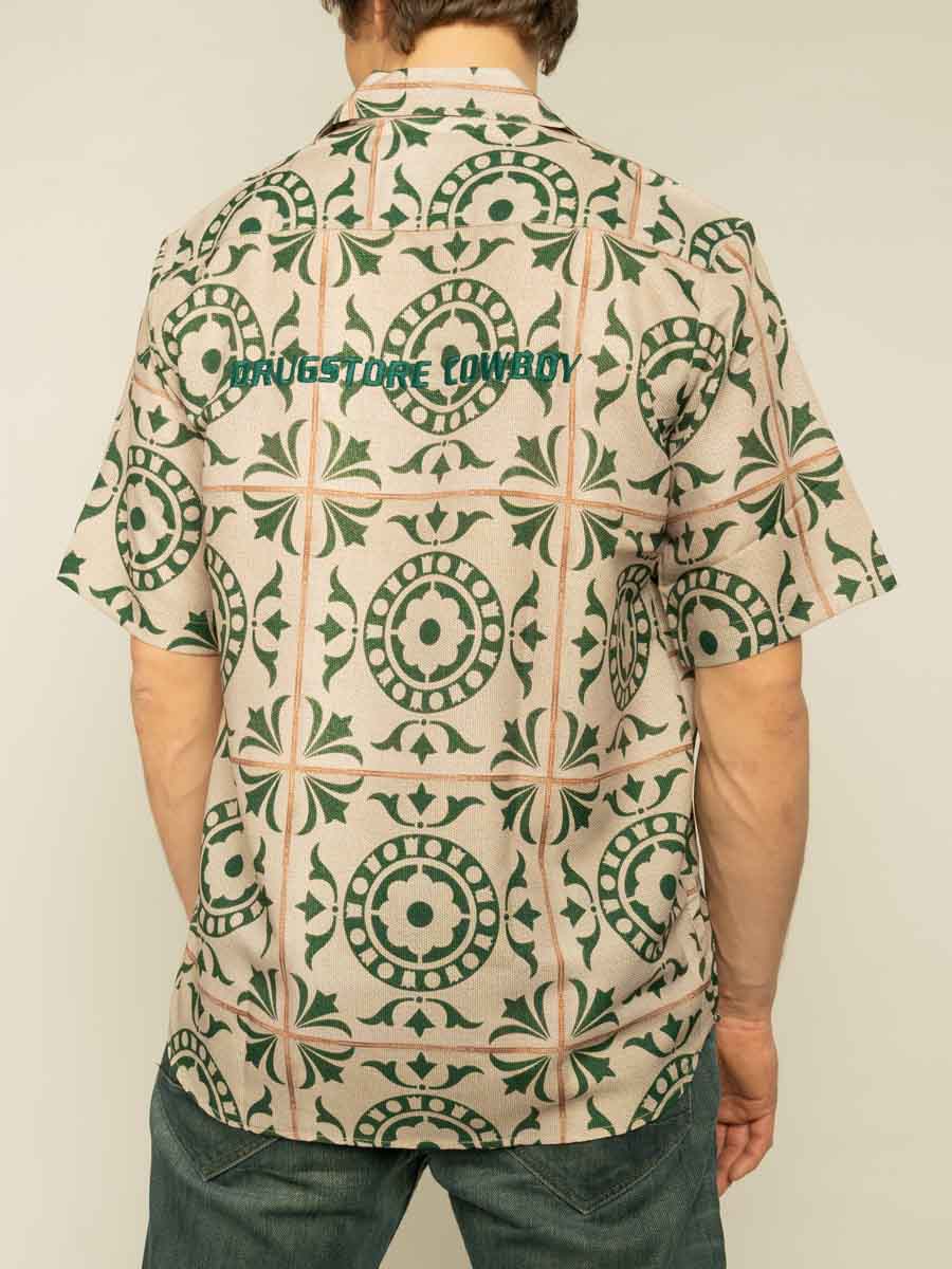 Green Textured Print shirt