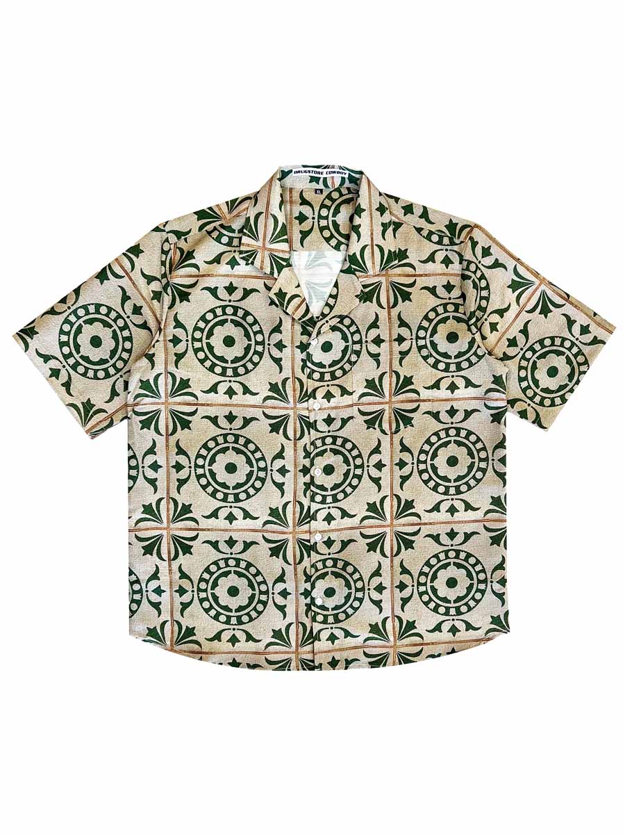 Green Textured Print shirt