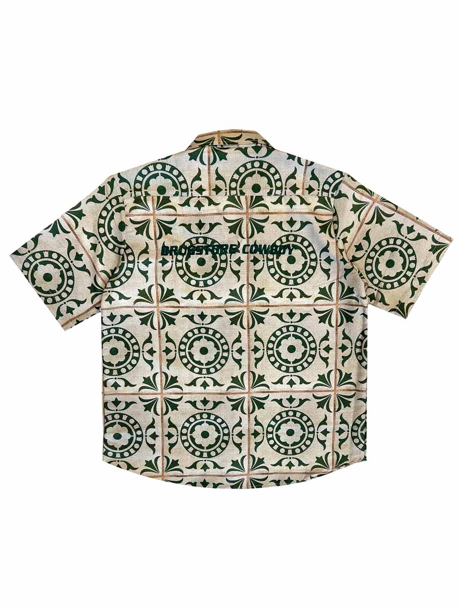 Green Textured Print shirt