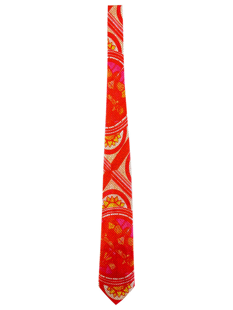 Medieval Glass Textured Print Tie