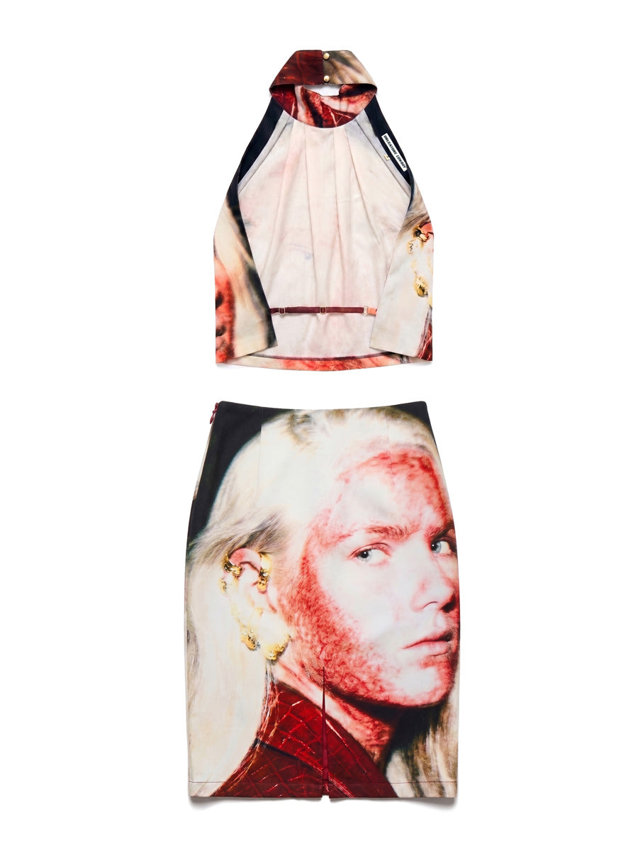 Reverb Saints Twill Top & Skirt Set